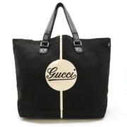 Gucci Vintage Pre-owned Canvas totevskor Black, Dam