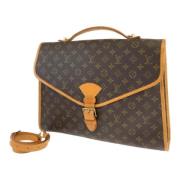 Louis Vuitton Vintage Pre-owned Canvas crossbodyvskor Brown, Dam