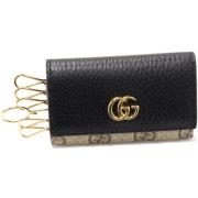 Gucci Vintage Pre-owned Canvas nyckelhllare Black, Dam