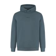 Pure Path Lös Passform Hoodie Tröja Blue, Herr