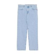 Amish Denim Broken Bleach Jeans Blue, Herr