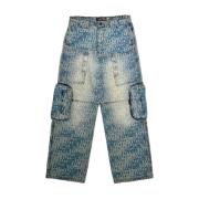 Iuter Denim Utility Cargo Jeans Blue, Herr