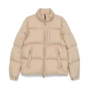 Moncler Quiltad Beige Kappa Vadderat Design Beige, Herr