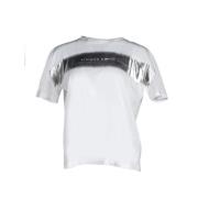 Liviana Conti Logo Print Jersey T-shirt Vit White, Dam