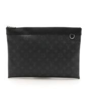 Louis Vuitton Vintage Pre-owned Canvas kuvertvskor Black, Dam