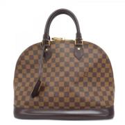 Louis Vuitton Vintage Pre-owned Tyg handvskor Brown, Dam