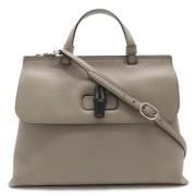 Gucci Vintage Pre-owned Laeder handvskor Gray, Dam