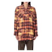 R13 Rosa Overdyed Drop Neck Workshirt Multicolor, Dam