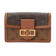 Louis Vuitton Vintage Pre-owned Canvas axelremsvskor Brown, Dam