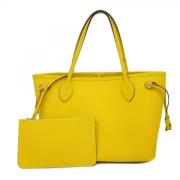 Louis Vuitton Vintage Pre-owned Tyg axelremsvskor Yellow, Dam