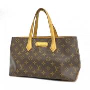 Louis Vuitton Vintage Pre-owned Tyg axelremsvskor Brown, Dam