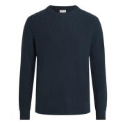 Calvin Klein Merino Ribbstickad Tröja Black, Herr