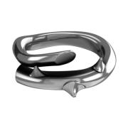 John Richmond Spiralring med silverpiggar Gray, Dam