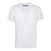 Moschino Maxi Logo T-Shirt, 1001 Vit Fantasi White, Herr