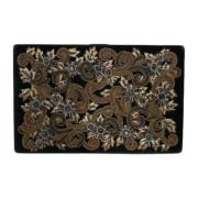 Dolce & Gabbana Svart Sammet Blommönstrad Clutch Black, Dam