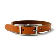 Hermès Vintage Pre-owned Laeder armband Brown, Dam