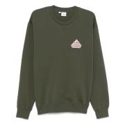 Pyrenex Logo Patch Sweatshirt Green, Herr