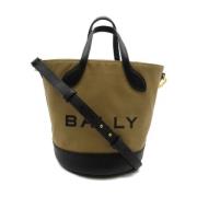 Bally Pre-owned Pre-owned Canvas handvskor Black, Dam