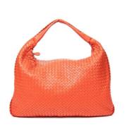 Bottega Veneta Vintage Pre-owned Laeder handvskor Orange, Dam