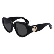 Lanvin Svart Acetat Dam Solglasögon Black, Dam