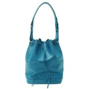 Louis Vuitton Vintage Pre-owned Laeder axelremsvskor Blue, Dam