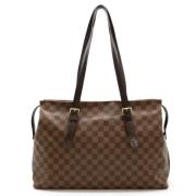 Louis Vuitton Vintage Pre-owned Canvas axelremsvskor Brown, Dam