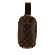 Louis Vuitton Vintage Pre-owned Laeder axelremsvskor Brown, Dam