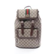 Gucci Vintage Pre-owned Laeder ryggsckar Beige, Dam