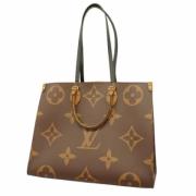 Louis Vuitton Vintage Pre-owned Tyg totevskor Brown, Dam