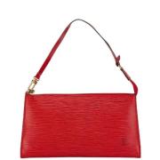 Louis Vuitton Vintage Pre-owned Laeder handvskor Red, Dam