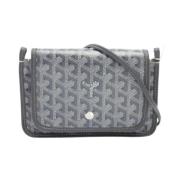 Goyard Vintage Pre-owned Canvas axelremsvskor Gray, Dam