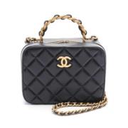 Chanel Vintage Pre-owned Laeder handvskor Black, Dam