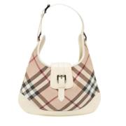 Burberry Vintage Pre-owned Laeder axelremsvskor Beige, Dam