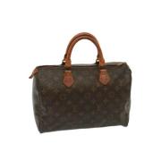 Louis Vuitton Vintage Pre-owned Canvas handvskor Brown, Dam