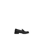 Saint Laurent Chunky Sole Loafers med präglad detalj Black, Dam