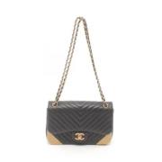 Chanel Vintage Pre-owned Laeder axelremsvskor Brown, Dam