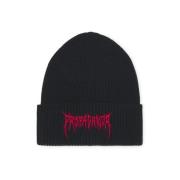 Propaganda Svart Bomull Beanie Mössa Höst/Vinter Black, Herr