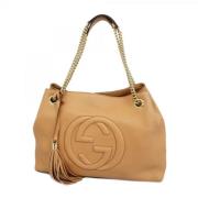 Gucci Vintage Pre-owned Laeder gucci-vskor Beige, Dam