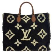 Louis Vuitton Vintage Pre-owned Tyg louis-vuitton-vskor Black, Dam