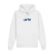 Arte Antwerp Pixel Heart Sweatshirt Harmon Logo White, Herr