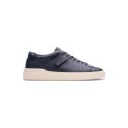 Clarks Retro Läder Sneakers Craft Swift Blue, Herr