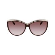 Longchamp Brun Acetat Dam Solglasögon Brown, Dam