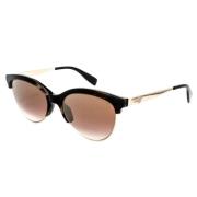 Trussardi Brun och guld acetat solglasögon Multicolor, Dam