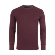 C.P. Company Broderad Logosweat i Bitter Chocolate Red, Herr