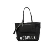 Rebelle Myrna-Nylon Shoppingväska Black, Dam