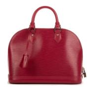 Louis Vuitton Vintage Pre-owned Laeder handvskor Red, Dam