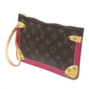 Louis Vuitton Vintage Pre-owned Tyg louis-vuitton-vskor Brown, Dam