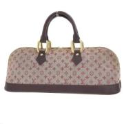 Louis Vuitton Vintage Pre-owned Canvas handvskor Beige, Dam