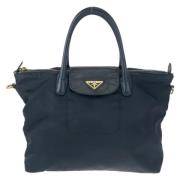 Prada Vintage Pre-owned Canvas totevskor Black, Dam