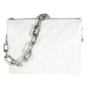 Louis Vuitton Vintage Pre-owned Laeder crossbodyvskor White, Dam